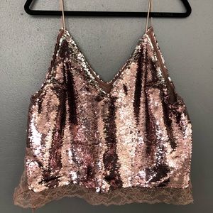 Free People glitter tank